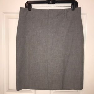 Old Navy Gray Stretch Skirt with Front Split